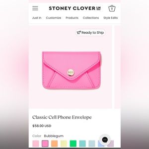 Stoney clover cell phone envelope